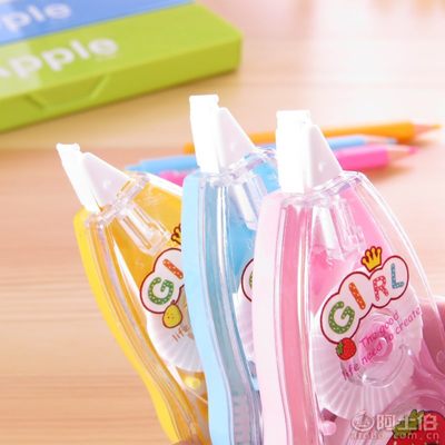 寶利惠263韓國文具 可愛甜蜜水果女孩修正帶，點亮學生文具新時尚